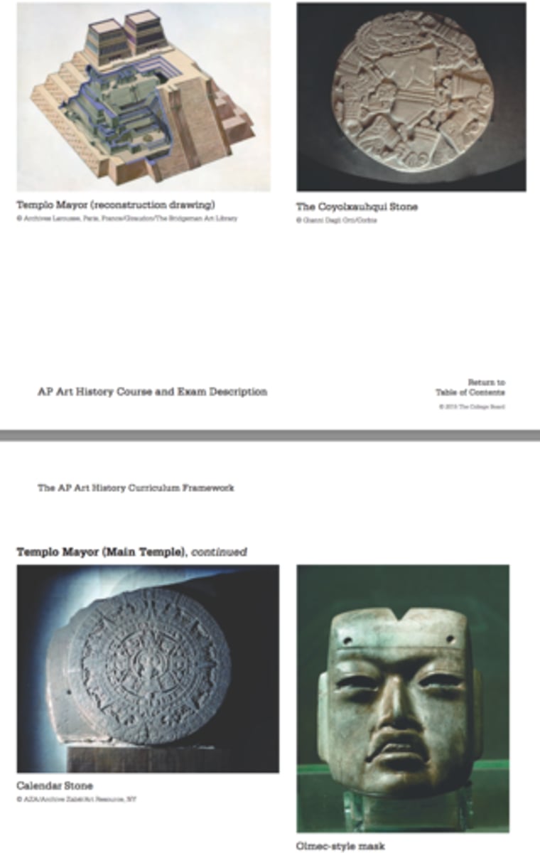 <p>Templo Mayor <br>Form- 90 ft tall, Elevated temple, large scale, center of Aztec Capital Tenochtitlan, Isolated w small minor temples nearby, Orientation of an Axis Mundi (4 quadrants) in center of the Universe, Very Precise, Two temples at the top of elevated steps, has a chacmool (sacrificial stone) in front of both, has lots of serpent imagery<br><br>Function- Held Ceremonies and Rituals, specifically Human Sacrifices, and was a symbol of the empires Power. <br><br>Content- The 4 Quadrants= Earth, Wind, Fire, and Water, Pyramid relates to Sacred Mount Coatepec, During winter/summer equinoxes sun rose between the two temples. Left side temple is for Tlaloc- The Rain God, primarily referenced with frogs. Right side temple is for Huitzilopochtli- the Deity of the Sun and Warriors, Coyolxauqui Stone is under the right side or the Foot of Coatepec<br><br>Content- The Quexacotl, or sacred feathered serpent, is the sacred animal of the Aztecs and heavily used in the temple. Temple was destroyed in Spanish conquest, stores used to build churches. Huitzilopochtli came from Coatepec, his mother Coatlicue conceived him from a feather and he formed to protect her from his sister, Coyolxauqui. <br><br><br>Coyolxauqui Stone<br>Form- Monolith, Head, and body lays at unnatural angles, Dismembered body parts, overhead perspective, Nude figure with folds on the belly and sagging breasts (shows her as a mother), Snake belt and snakes wrapped around her limbs, dressed in skulls, headdress, and armbands<br><br>Function- Prisoners of war and sacrificial men were painted blue to represent the brothers of Coyolxauqui and chased off the side of the top of the Huitzilopochtli Temple, stone showed the temple's meaning and portrayed the violece the Aztecs would use upon their enemies<br><br>Content- Coyolxauqui- bells in her cheeks, wearing battle dress as she was coming with her army to kill Coatlicue and her unborn brother<br><br>Context- Coyolxauqui was Huitzilopochtli's sister and was upset at her mother's new heir, brought 400 brothers to storm Mount Coatlicue. Her mother rallied Huitzilopochtli and he formed in battle armor and weaponry. He sliced off her head and threw her off the mountain, her body shattering at the foot of the mount.<br><br>Olmec-<br>Form- Style Mask- Made 1000 years prior to Tenochtitlan <br><br>Function- Buried as an offering<br><br>Content- Not Aztec, either transported as offering or stolen after war<br><br>Context- Jaguar-esque, Jaguars were vital to Olmec art/culture <br> <br>Calender Stone (Aztec Sun Stone) Form- Very detailed, deep carving Function- Mainly a sacrifical altar. Content- Depicts either the Sun God (Tonatiuh) or the Earth God (Tlaltecahtli) in the central circle, likely Tlatechatli due to his tounge being shown (he had a flint tongue). The clawed hands of the Night Sun from the underworld on the right and left of the central circle. Only contains 20 of the 260 days of the ritural calender. Called the Sun Calender due to the calender itself appearing like the Aztec symbol for the sun and rays (a circle with pointed trangles representing the rays) The stone is divided into 4 ages or 4 suns. When one ends a new one begins. Four specific rectangles around the main central circle represent: 4 Jaguar, 4 Wind, 4 Rain and 4 Water. The God is likely the 5th Sun, which came about when the Weakest God self-sacrificed by throwing himself into a fire. He refused to go across the sky unless he was presented gifts equal to his own death (hence human sacrifices = Sun = Life!)</p>