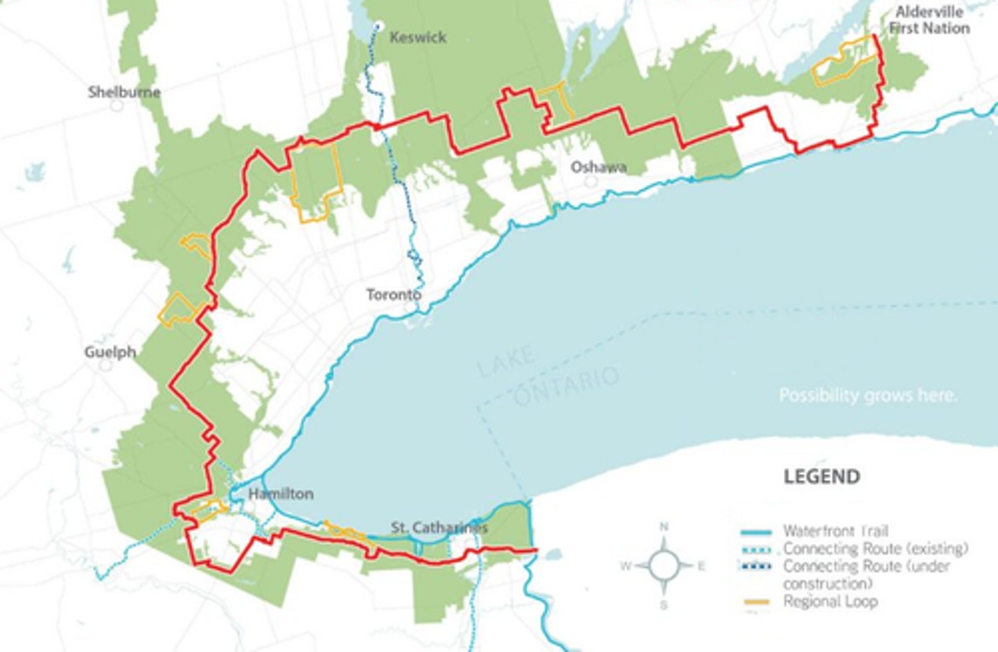 <p>A ring of land maintained as parks, agriculture, or other types of open space to limit the sprawl of an urban area.</p>