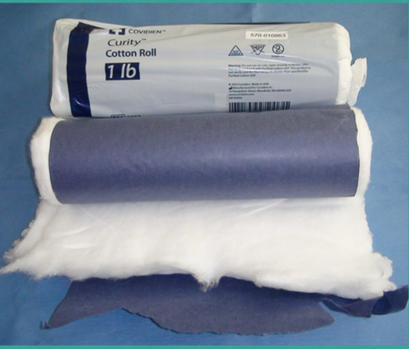 <p>Roll cotton is an autoclavable rolled cotton padding. It is highly absorbable and has the ability to shape and cling to the body. It can be easily torn into smaller sizes. It provides padding and ability to absorb fluid in a secondary layer.</p><p>Secondary Layer.</p>