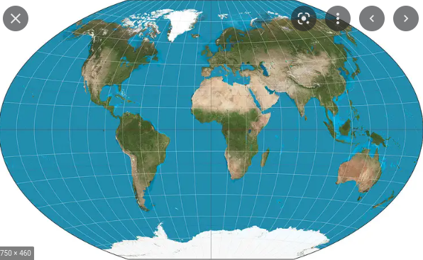 <p>Advantages: Shows true direction, Area is relatively precise Limitations: Distorts shape, Continents appear elongated</p>