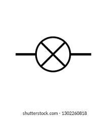 <p>a circle with a cross in it</p>