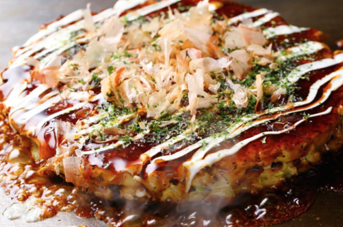 <p>Japanese savoury pancake</p>