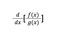 <p>quotient rule</p>