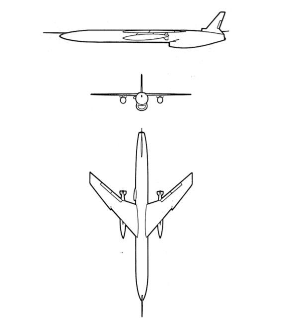 <p>Cruise missile</p><p>No horizontal tail</p>