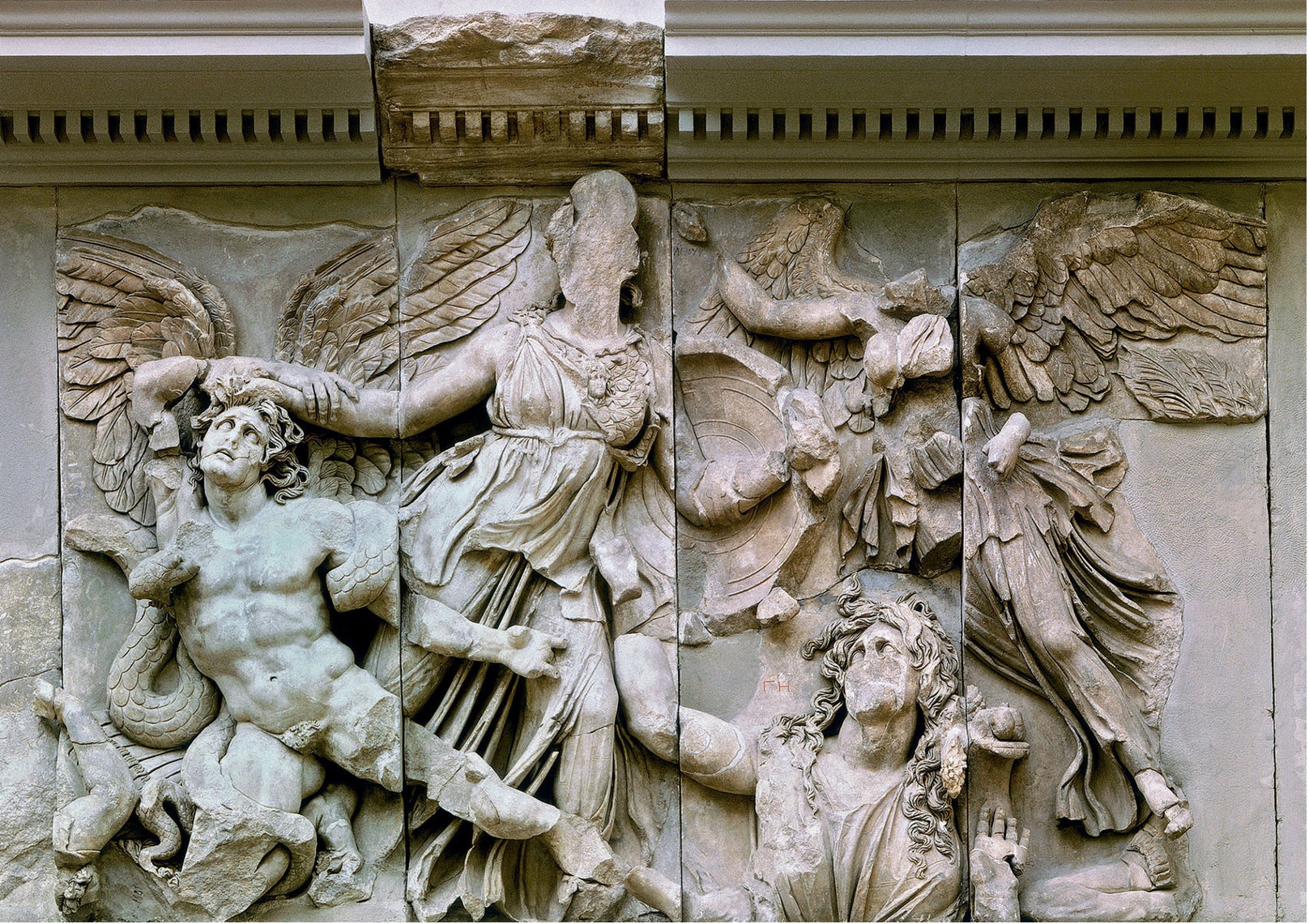 Athena Attacking the Giants 