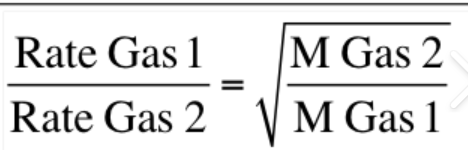 <p>Determines how fast a gas will travel.</p>