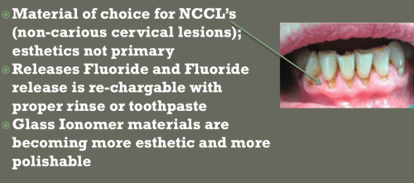 <p>esthetics not primary focus</p>