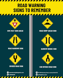 <p>What is the standard shape and color of a road sign that warns drivers of a potential danger or hazard ahead?</p>