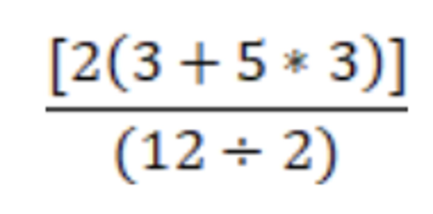 <p><strong>Simplify the expression above. Which of the following is correct?</strong></p><p></p><p>A. 6 </p><p></p><p>B. 8 </p><p></p><p>C. 1 </p><p></p><p>D. 12</p>