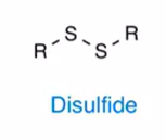 <p>2 sulfur bonded to each other</p><p></p>