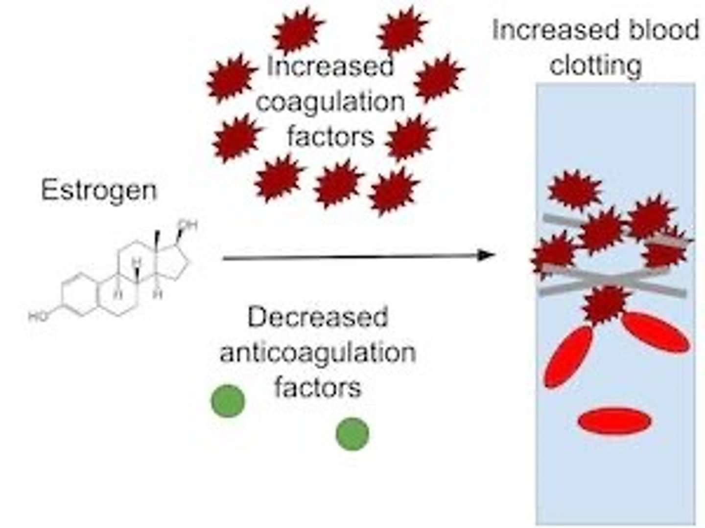 <p>- Heparin HITT</p><p>- birth control (high estrogen) => increased hepatic coagulation factor synthesis &amp; decreased clot lysis</p>