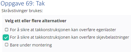 <p>For å sikre at takkonstruksjonen kan overføre skjevbelastninger</p>