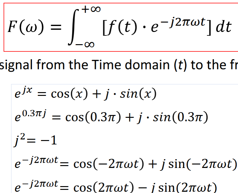 <p>transforms signal from time domain to frequency domain</p><p>can be used to analyze spectral components, sep consider action of LSI at each sinusoidal frequency </p><p>F(u,v) = spectrum of f(x,y), sinusoidal composition at dif frequencies</p>