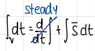 <p>Reynolds transport theorem → for steady flows: formula</p>