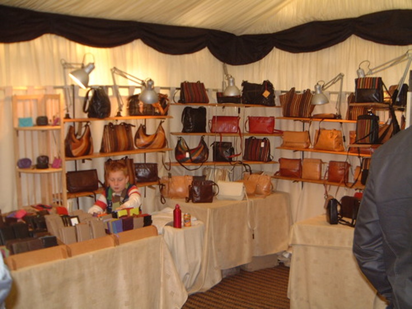 <p>leather goods department</p>