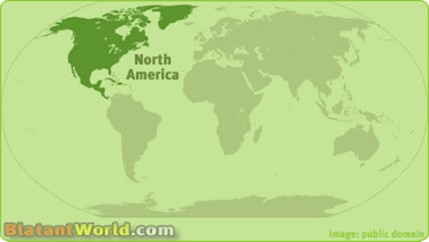 <p>What continent do we live on?</p>
