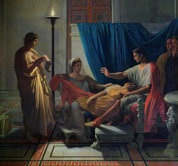 **Virgil Reading the Aeneid to Augustus, Octavia, and Livia** by Jean-Auguste-Dominique Ingres