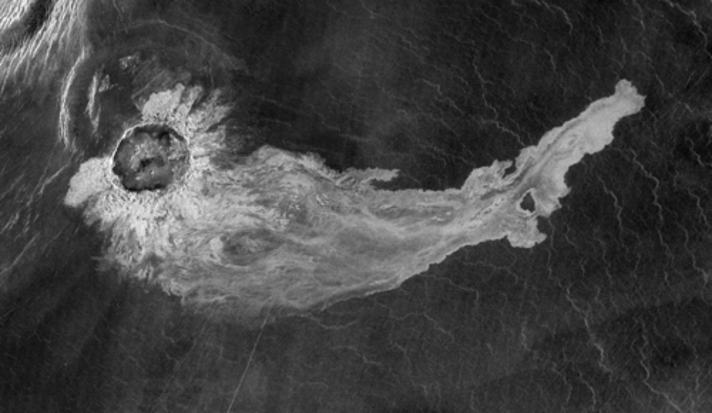 <p>What planet are craters like this found? Why does this impact crater have long "bright" deposits extending downhill away from its right edge?</p>