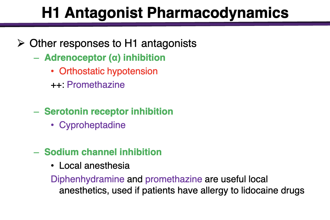 <p>promethazine ++ </p><p></p><p>can cause orthostatic hypotension </p>
