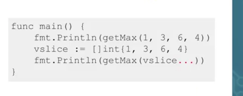 <ul><li><p>Use the … operator after the slice.</p></li></ul><p></p>