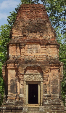 <p>Hindu sanctury defind by square cella which houses divinity. It is only accessed by a single door to the east. sanctury towers rise in 5 receded levels the topmost a form of a lotus bloosm</p>