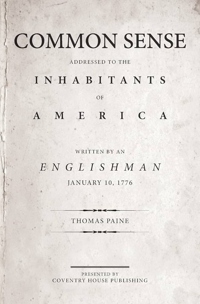 <p>Pamphlet by Thomas Paine arguing for independence.</p>
