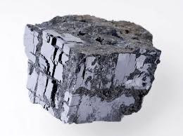 <p>Shiny metallic gray, cleavage is cubic. has a very high density, and is a 2.5 or so on the hardness scale. </p>