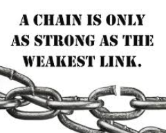 <p>Even though he is younger, I am … strong as he is.</p>