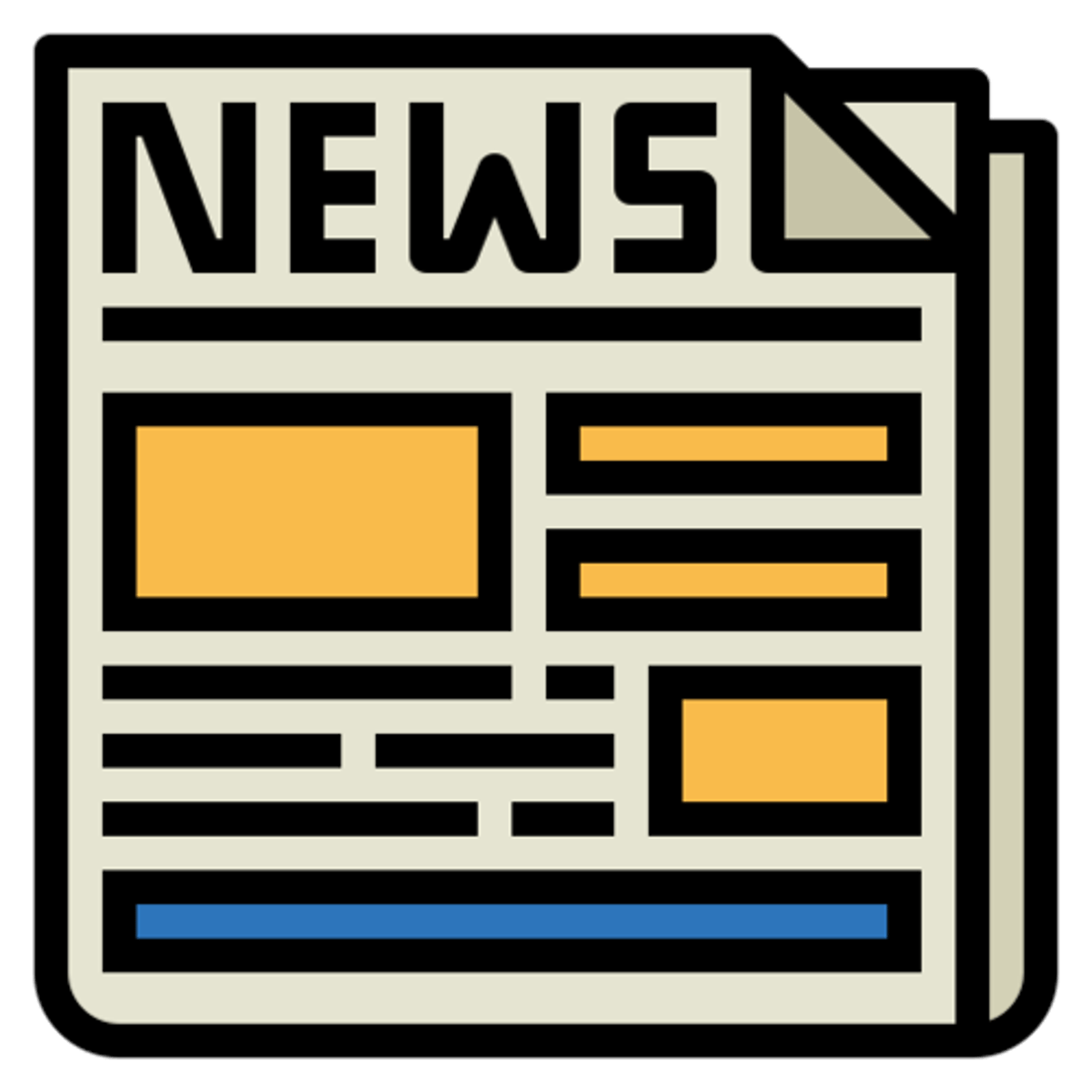 <p>die Zeitung, -en</p><p>(Ich lese manchmal Zeitung.)</p><p>(I sometimes read the newspaper.)</p>