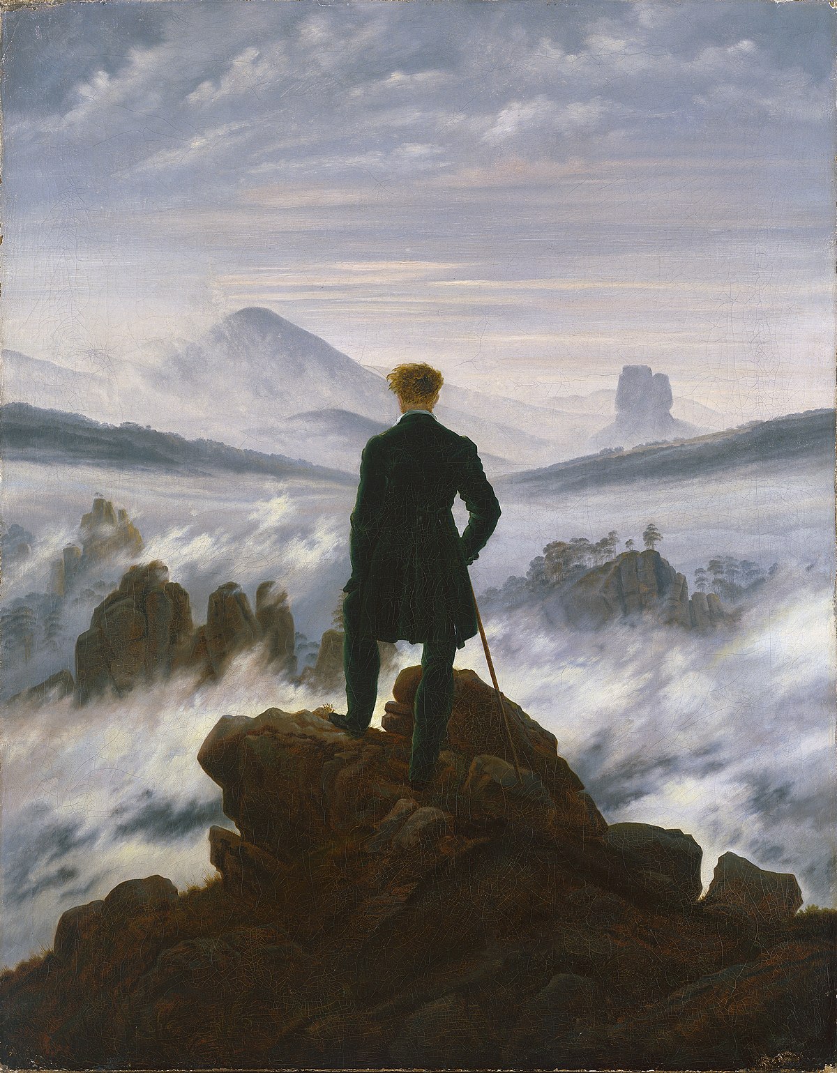 <p>wanderer above a sea of mist, germany</p>