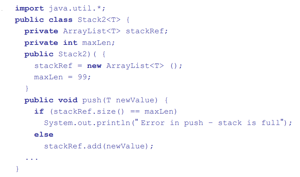 <p><strong>Parameterized Classes in Java 5.0</strong></p><p>Example</p>