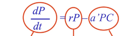 <p>Lotka-Voltera predator-prey equation</p>