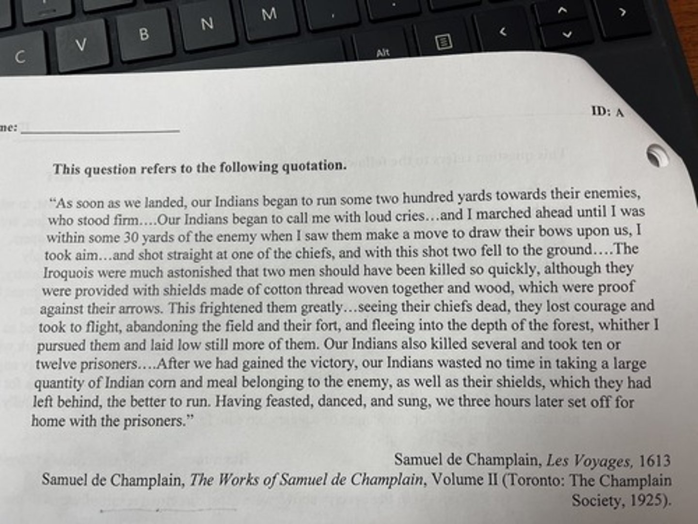 <p>Events such as those depicted in the excerpt above most directly resulted from which of the following?</p>