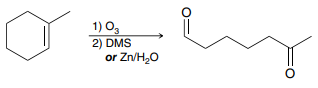 <p>A reaction in which a carbon-carbon double or triple bond is cleaved when an alkene or alkyne reacts with ozone (O3)</p>