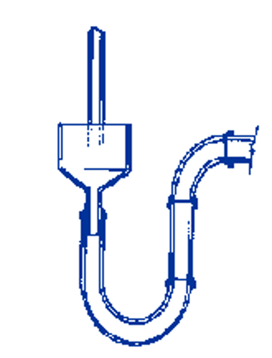<p>a physical separation, which may be a low inlet into the indirect waste receptor from the fixture, appliance or device indirectly connected.</p>