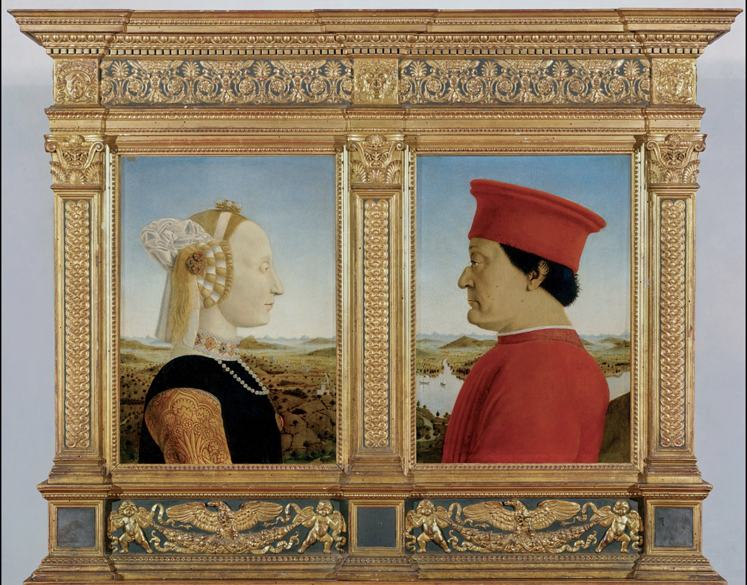 <p>“Battista Sforza and Federico da Montefeltro”</p>