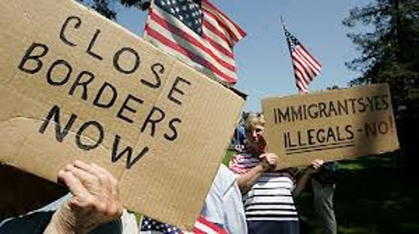 <p>U.S. citizens who opposed immigration because they were suspicious of immigrants and feared losing jobs to them</p>
