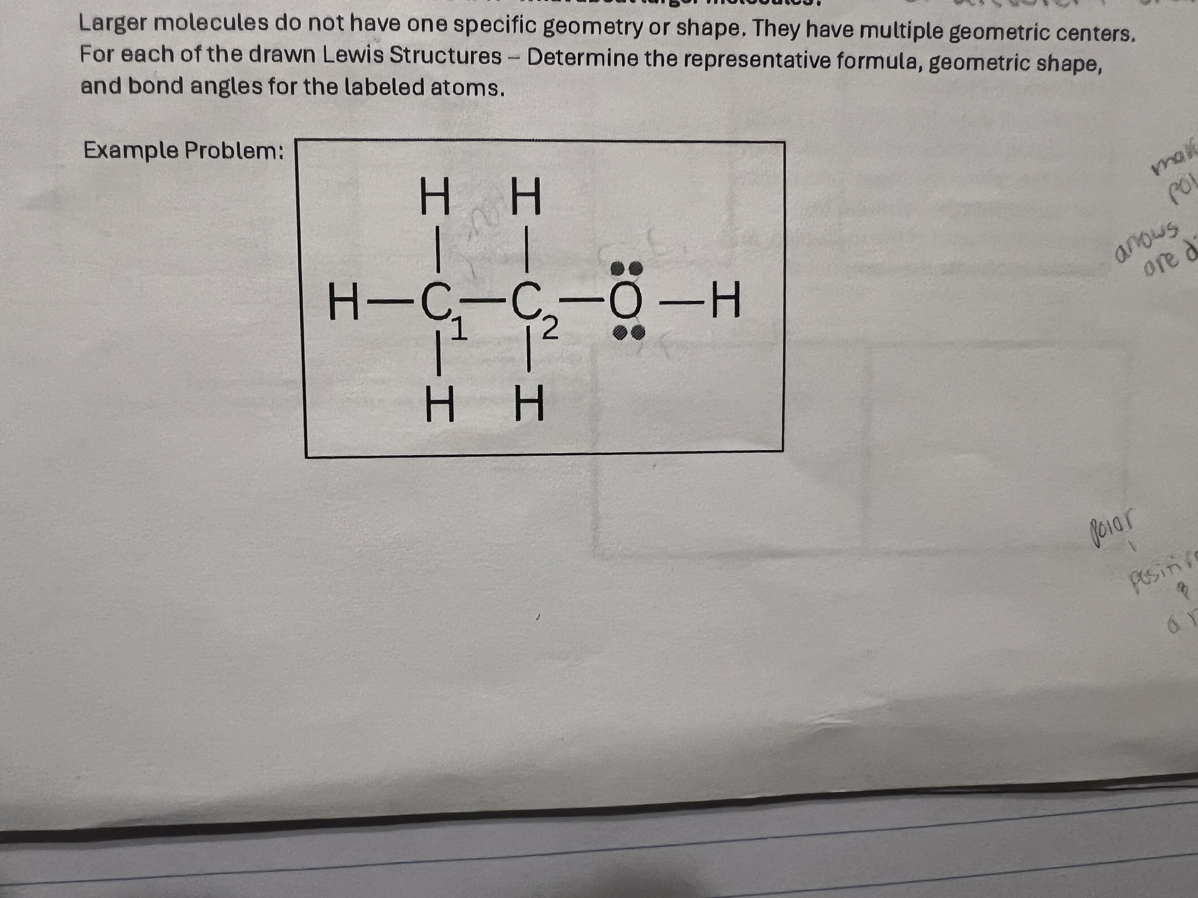 <p>Answer hybridization for C1, C2, and O</p>