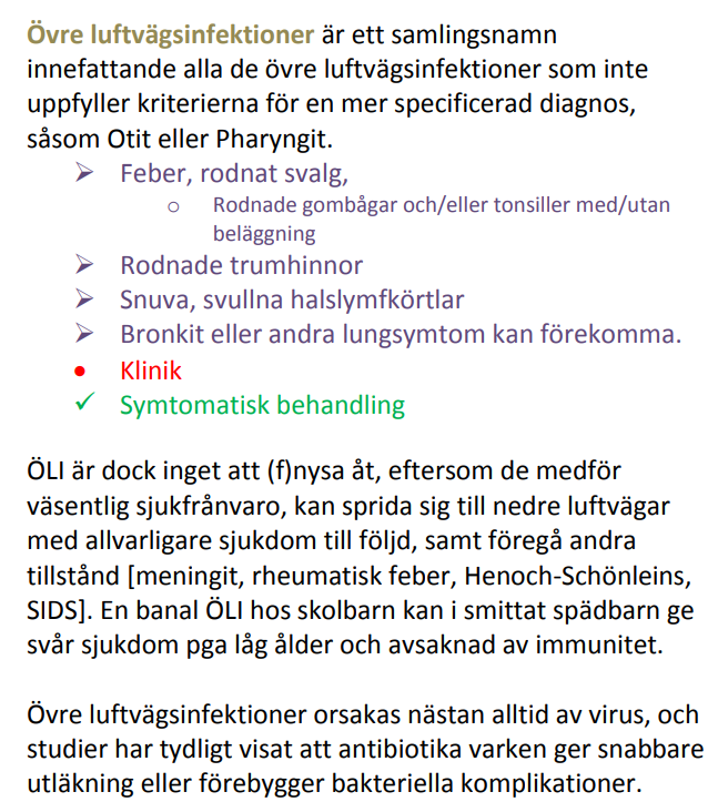 <p>DDX: <strong>Akut astma</strong><span> → Ger </span><strong>expiratorisk</strong><span> stridor/pipande, inte inspiratorisk.</span></p>