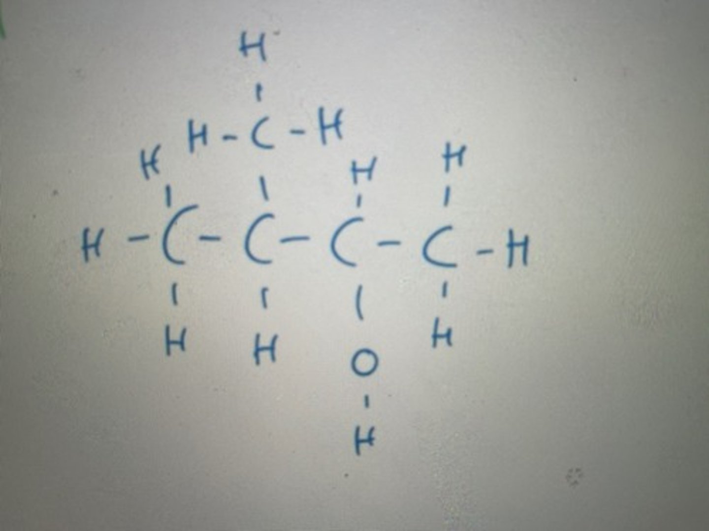 <p>Displayed formula for 3-methylbutan-2-ol</p>