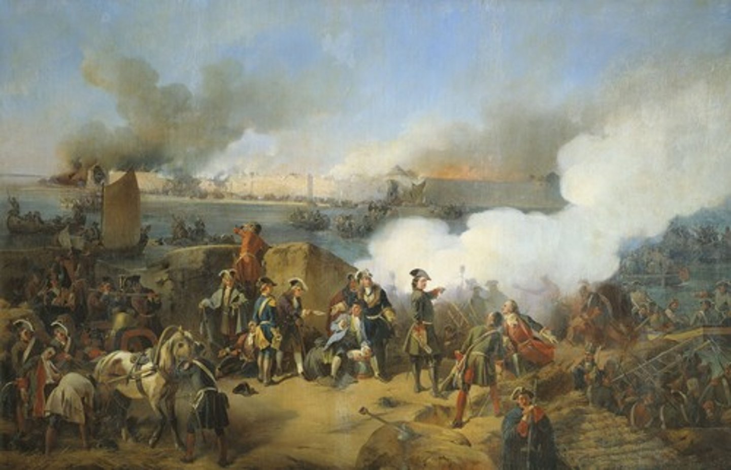 <p>Russia fought Sweden during this, which resulted in Russia gaining territory along the Baltic coast.</p>