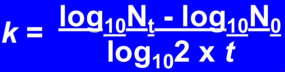<ul><li><p><span>no. of times a pop will double in 1 unit of time</span></p></li></ul>