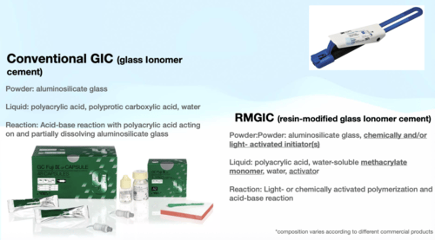 <p>RMGIC (Resin-Modified Glass Ionomer)</p>