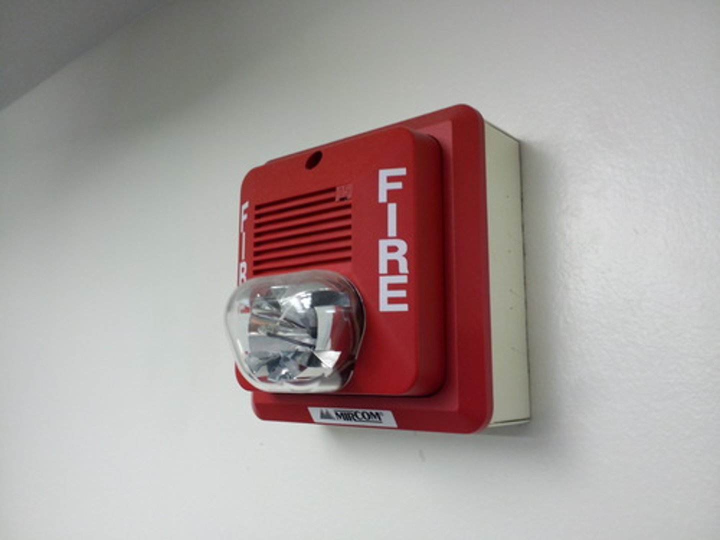 <p>To give the alarm in case of fire or disorder</p>