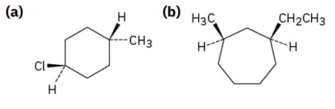 <p>Name the following substances, including the cis- or trans- prefix:</p>