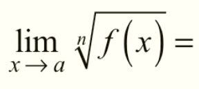 <p>Root Property of Limits</p>