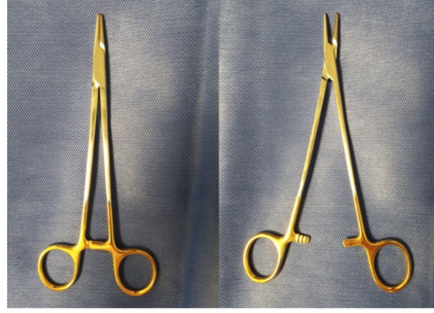 <p>-holding needles</p>