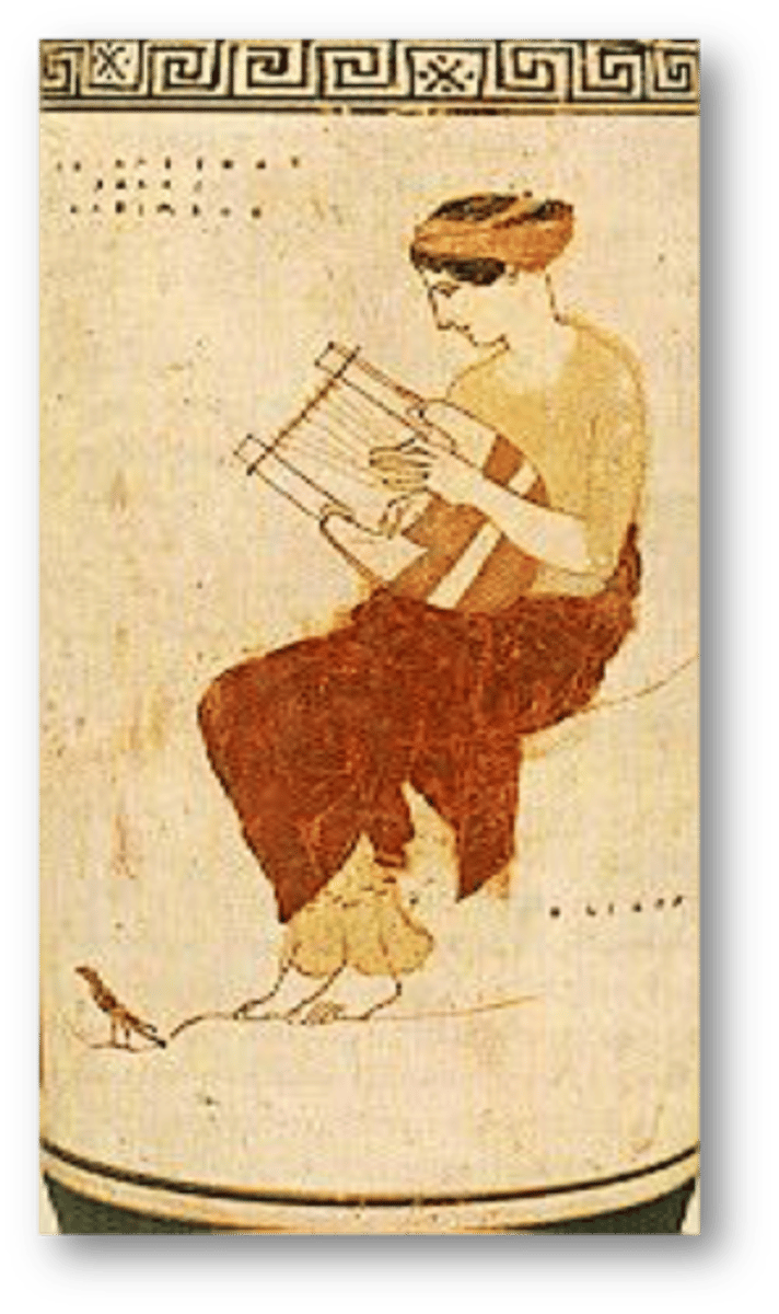 <p>A muse on Mount Helicon</p>