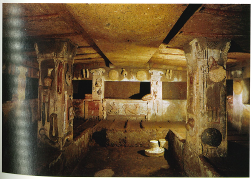 <p><span>Interior of the Tomb of Reliefs</span></p>