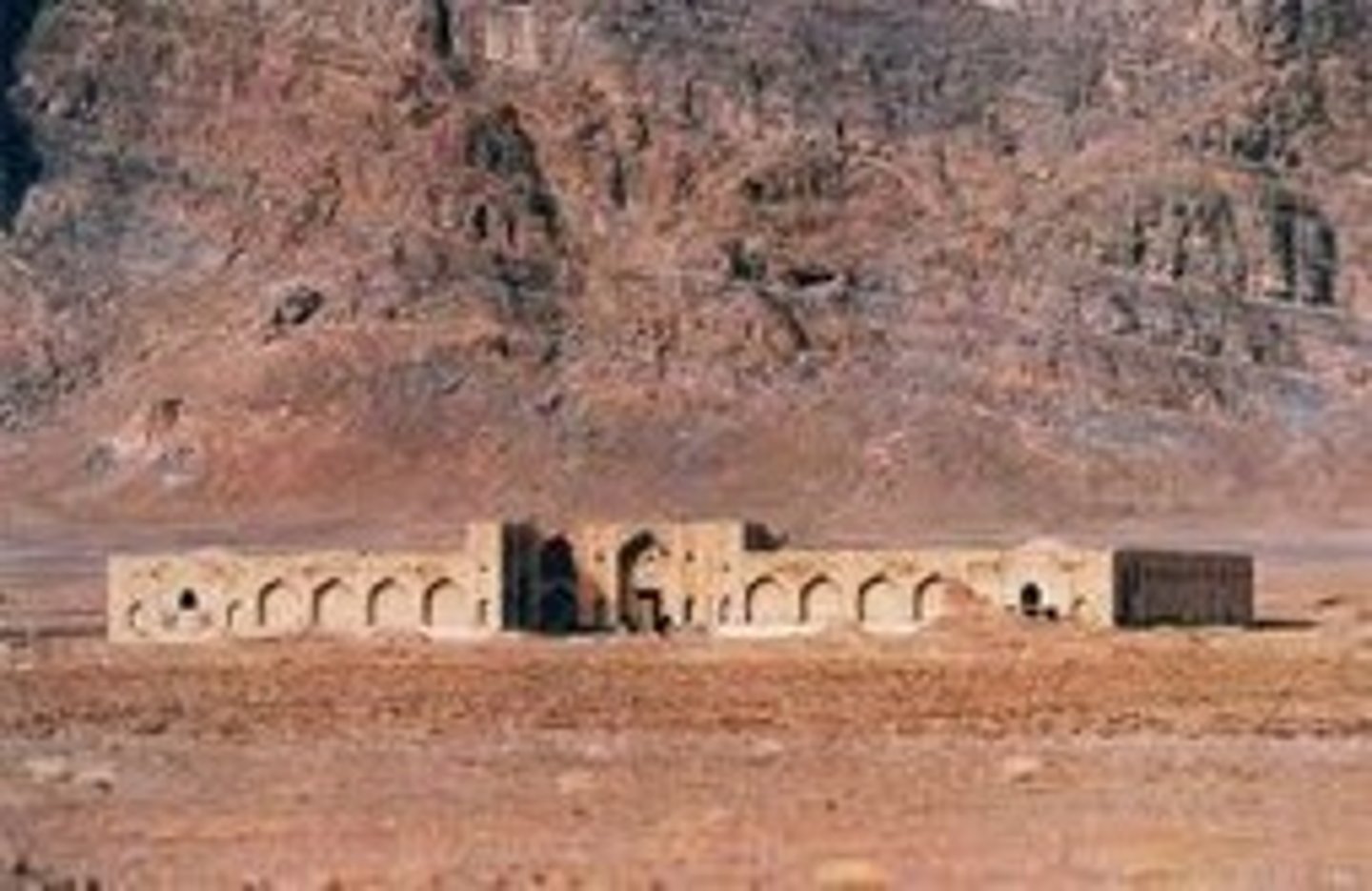 <p>Inns located about 100 miles apart from one another on the arid Silk Roads where travelers could rest and get food and water.</p>